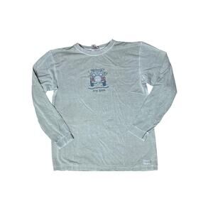 Life Is Good “Dog Gone” Long Sleeve Tee Shirt Men’s Medium 100% Cotton Graphic